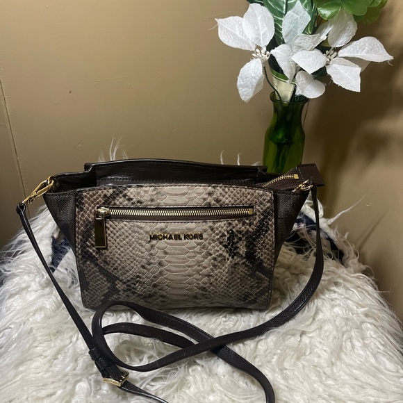 Michael Kors Python Medium Bag - Picture 1 of 9